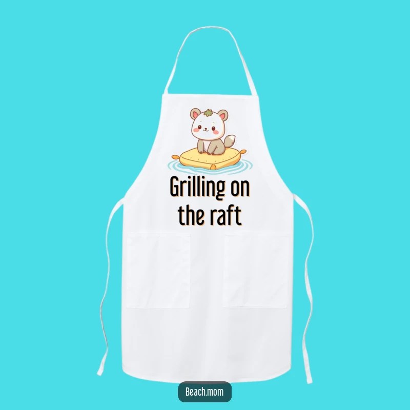 Funny Raft Bobbing Apron, Relaxed Chef Animal, Perfect Gift for Kitchen Fun