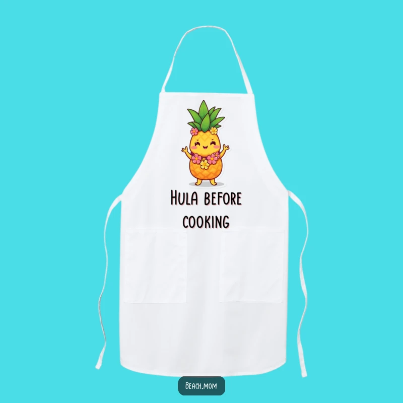 Funny Pineapple Hula Apron: Cook Up Fun with a Cute Tropical Character Gift