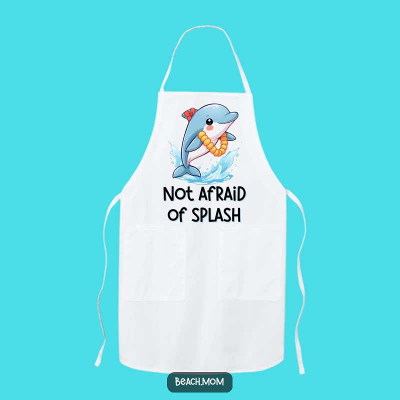 Funny Dolphin Lei Apron: Cook Up Laughs in the Kitchen Hilariously