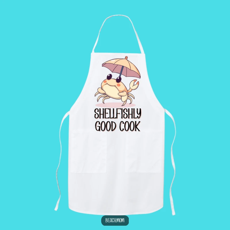 Funny Crab Apron: Chef's Umbrella Sideways Gift!