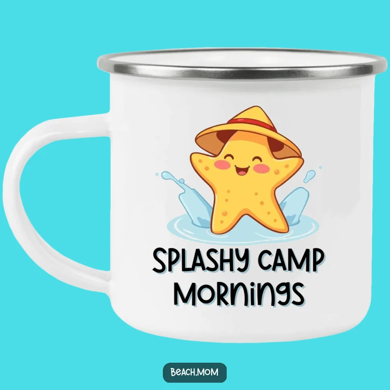 Adventure Splash Funny Starfish Sunhat Splashing Camping Mug