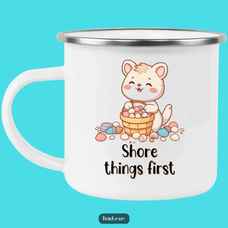 Funny Seashell Collector Animal Camping Mug - Durable Funny Gift for Outdoors
