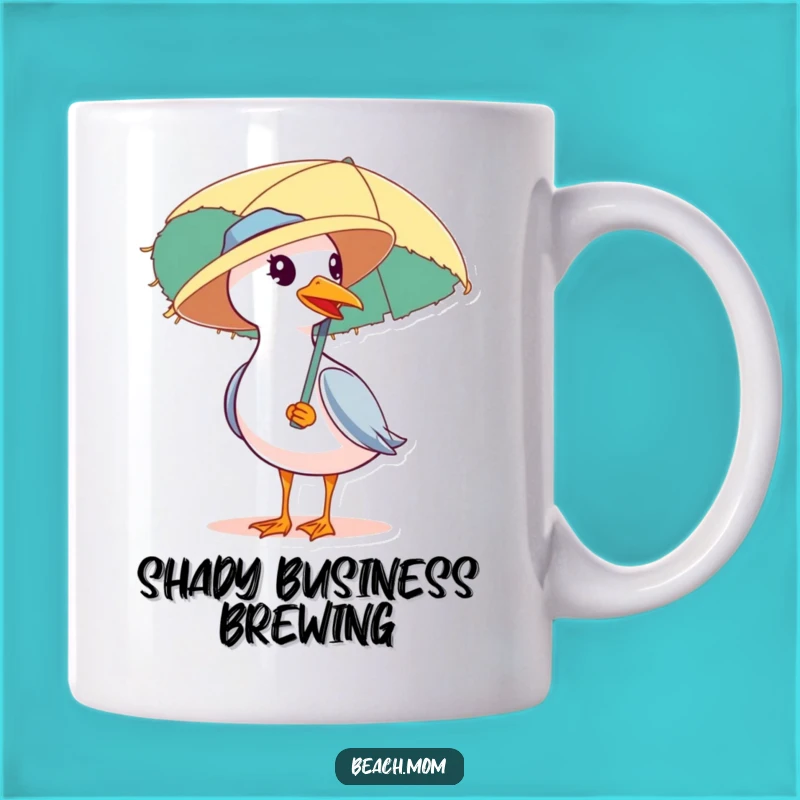 Funny Seagull Beach Hat Mug: Hilarious Vacation Humor Gift for Travelers