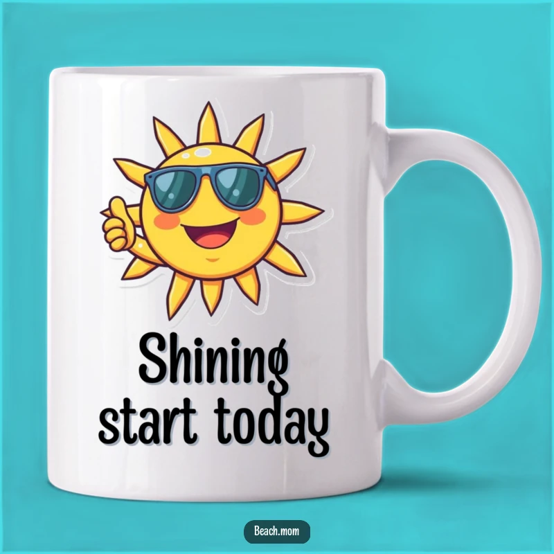 Funny Sun Shades Mug: Positive Vibes Humor, Perfect Gift for Bright People