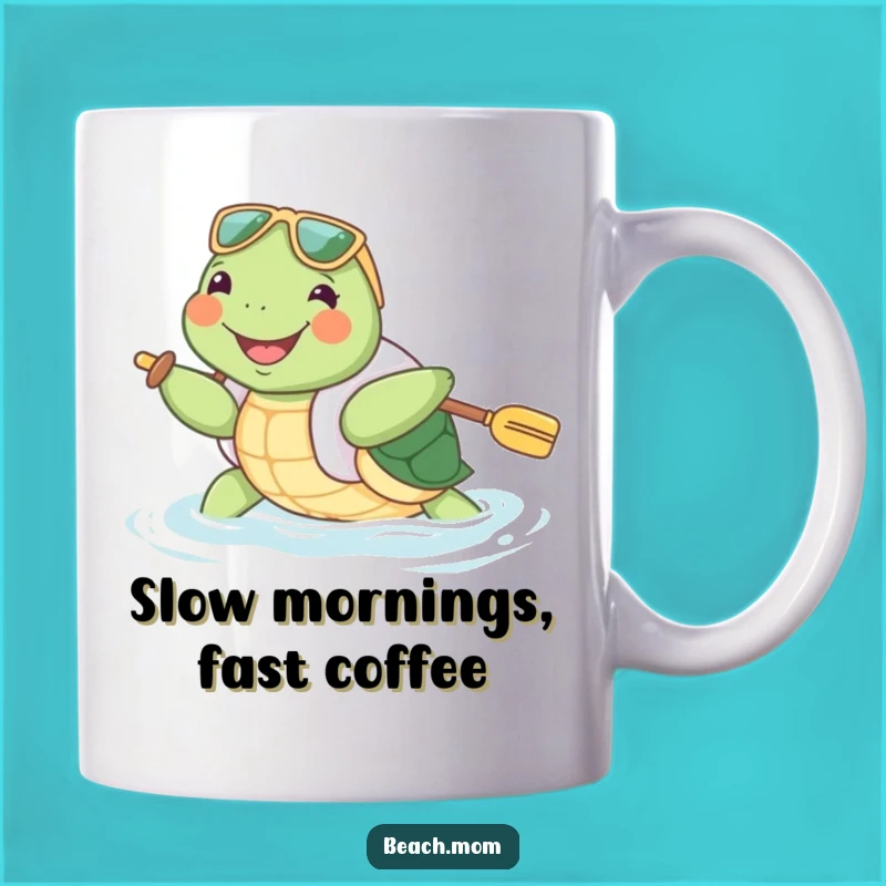 Funny Turtle Floatie Mug: Joyful Paddling Gift for Slow and Steady Laughs