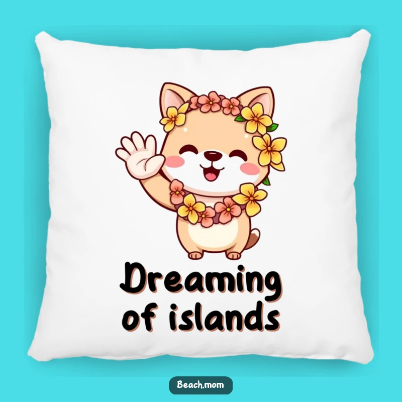 Funny Aloha Animal Lei Pillow - Comfy Funny Gift for Relaxing Spaces