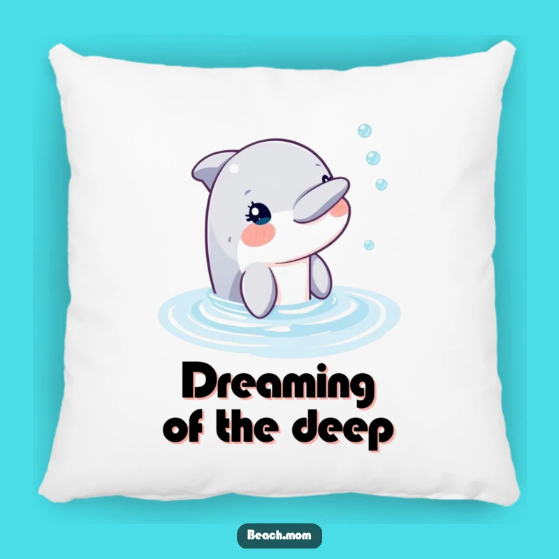 Funny Dolphin Bubble Pillow: Hilarious Cozy Ocean Friend, Perfect Gift!
