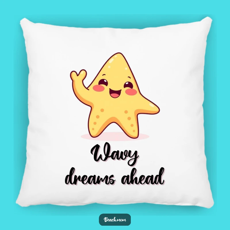 Funny Happy Starfish Pillow: Waving Tentacle Comfort, Perfect Ocean Gift