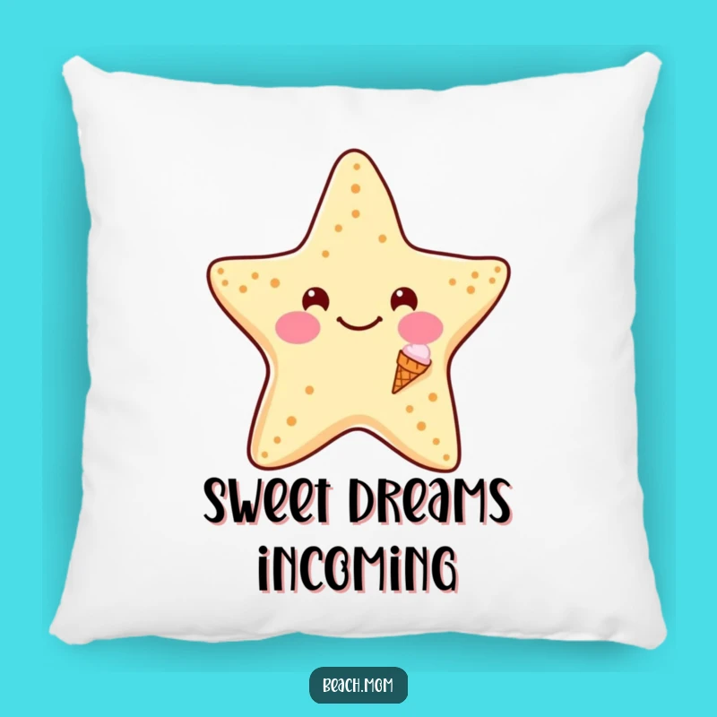 Funny Starfish Ice Cream Pillow: Cozy Comfort with Hilarious Sweet Design, Perfect Funny Gift