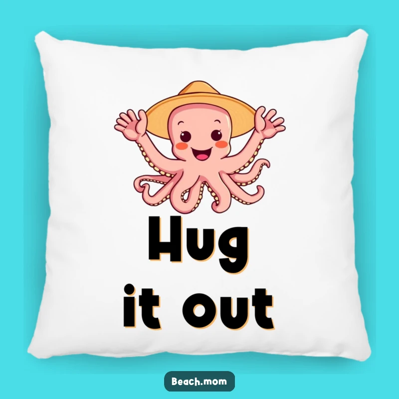 Funny Octopus Sun Hat Pillow: Cozy Comfort and Cheerful Multi-Arm Hugs