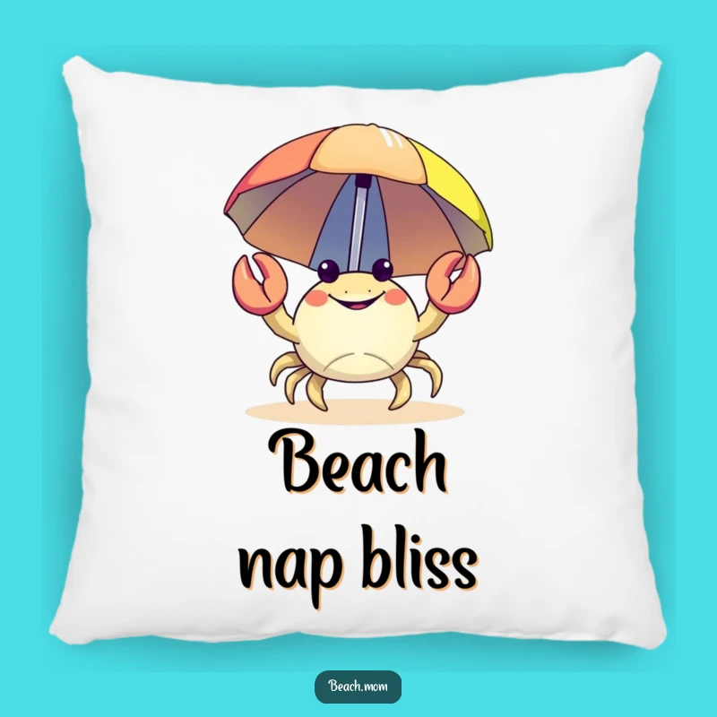 Soft Funny Crab Beach Pillow: Snuggle with Seaside Charm