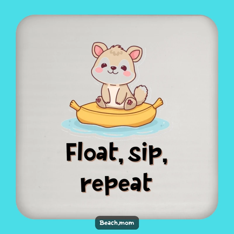 Funny Bobbing Animal Raft Coaster Set - Protect Surfaces with Funny Gifts