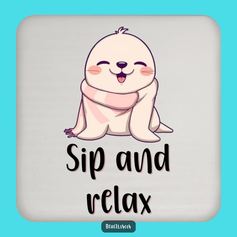 Funny Winking Seal Coasters: Protect Surfaces with Hilarious Beach Charm