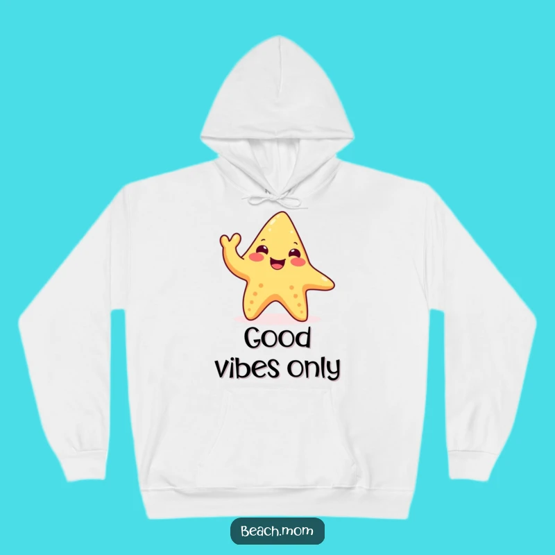 Cozy Funny Starfish Hoodie: Waving Tentacle Comfort, Perfect Ocean Gift
