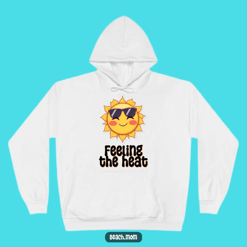 Funny Sun Sunglasses Wink Hoodie - Cozy Celestial Sweatshirt Gift!
