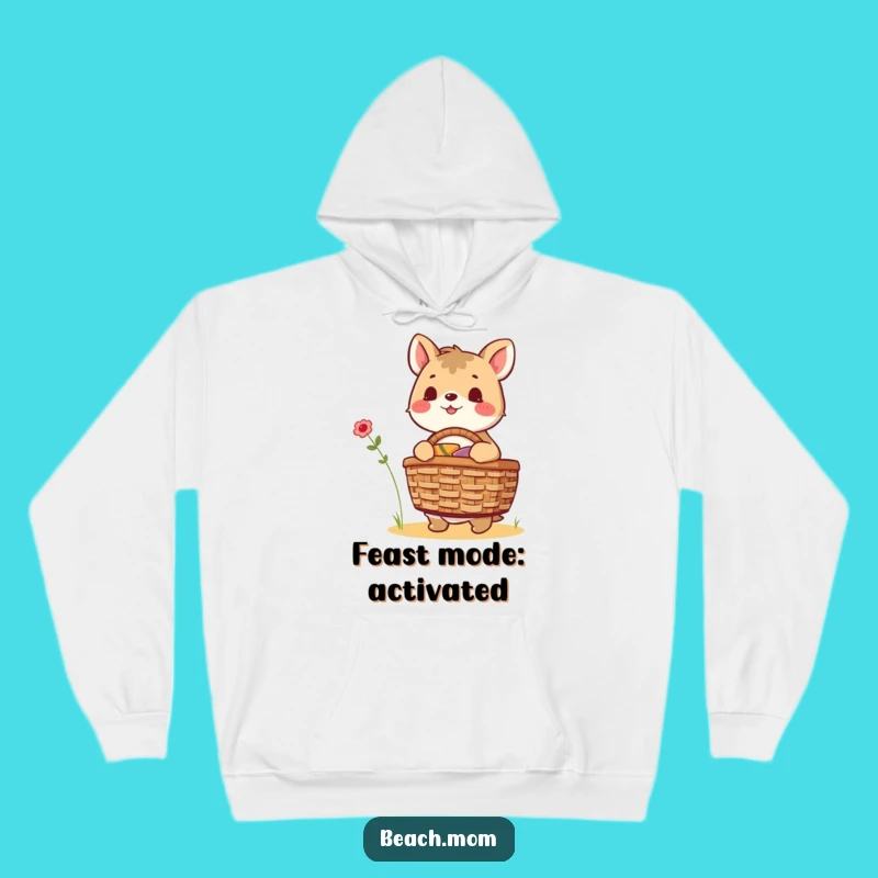 Funny Excited Animal Picnic Hoodie - Cozy Funny Gift for Outdoor Enthusiasts