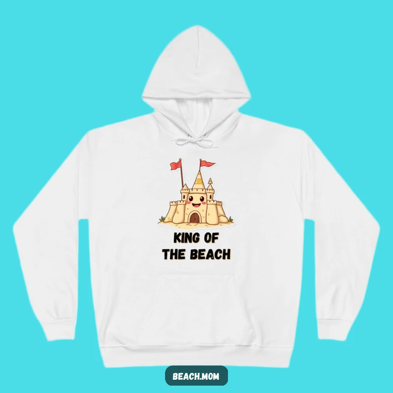 Funny Sandcastle Grin Hoodie - Cozy Beach Castle Sweatshirt Gift!