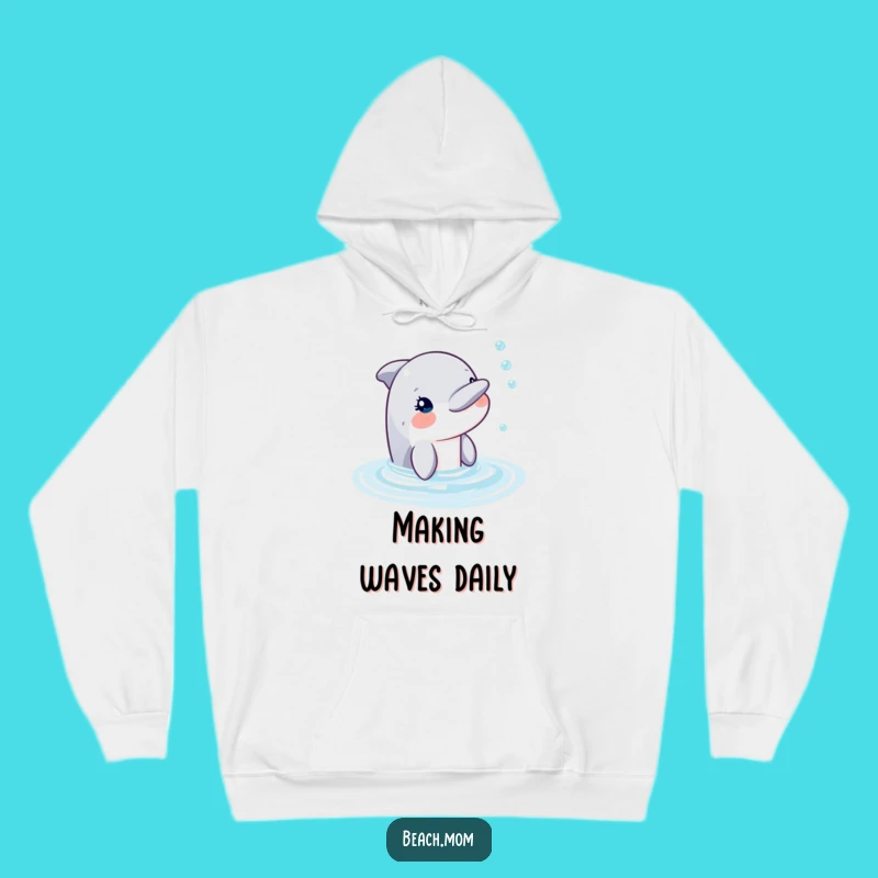 Funny Dolphin Bubble Hoodie: Cozy Ocean Vibes, Hilarious Comfort, Perfect Gift!