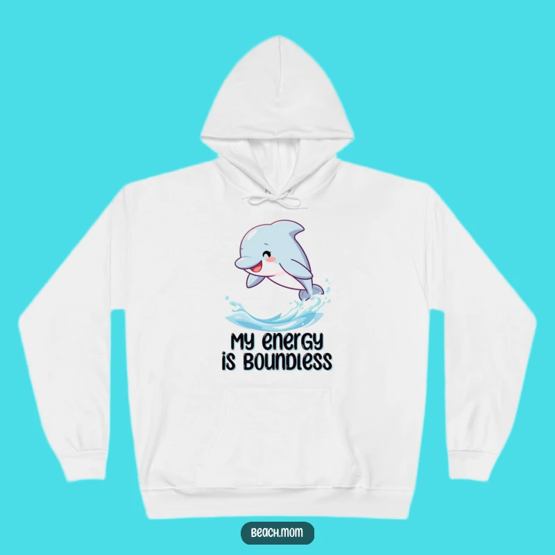 Funny Dolphin Hoodie - Cozy Cartoon Apparel for Ocean Adventures
