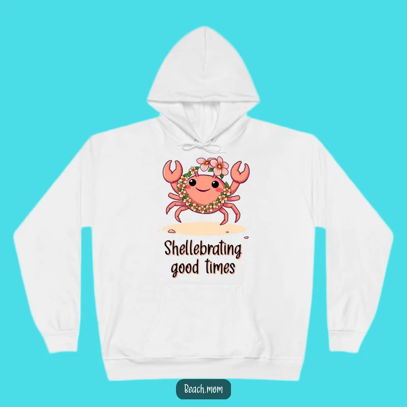 Funny Crab Lei Dance Hoodie: Cozy Up with Tropical Party Fun