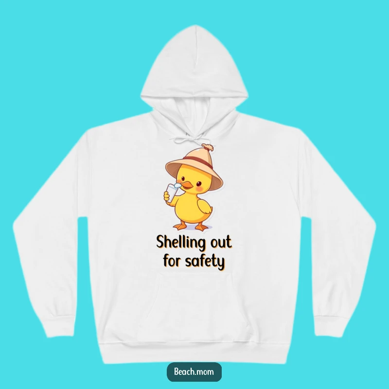 Funny Duck Sun Hat Hoodie: Cozy and Hilarious Beach Vibes Guaranteed