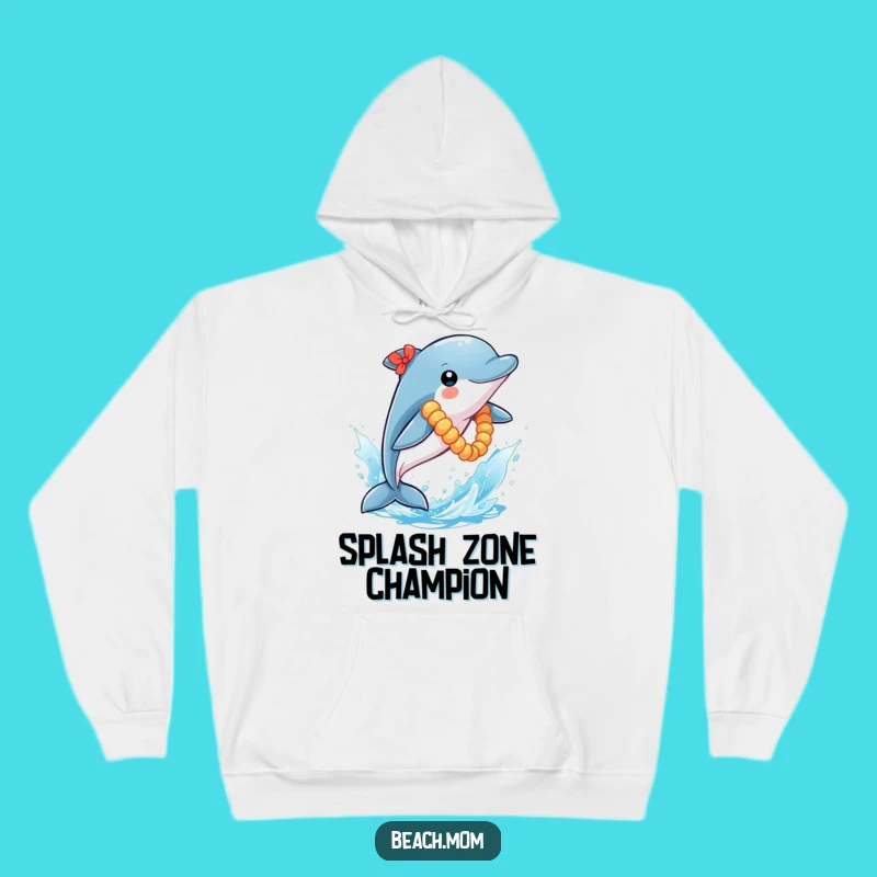 Funny Dolphin Lei Hoodie: Cozy Humor for Your Inner Ocean Explorer