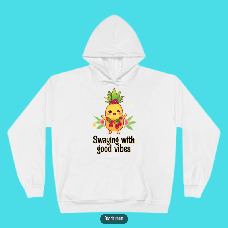 Funny Kawaii Pineapple Hoodie - Cozy Tropical Cartoon Apparel for Island Vibes