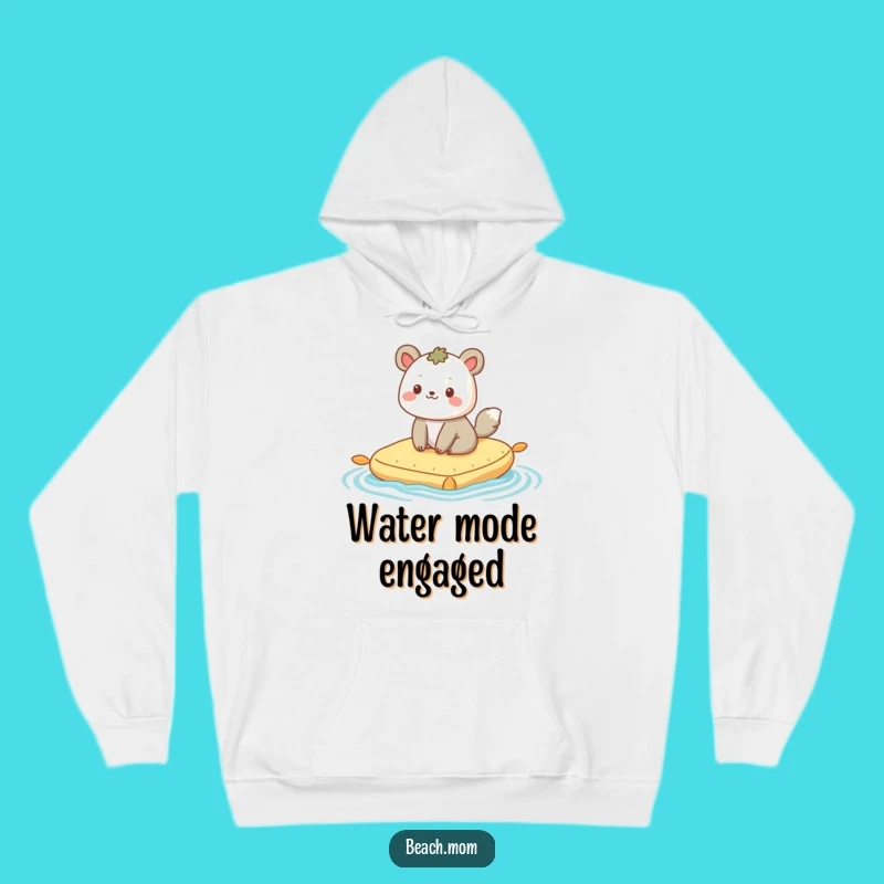 Funny Raft Bobbing Hoodie, Relaxed Animal Character, Perfect Cozy Gift