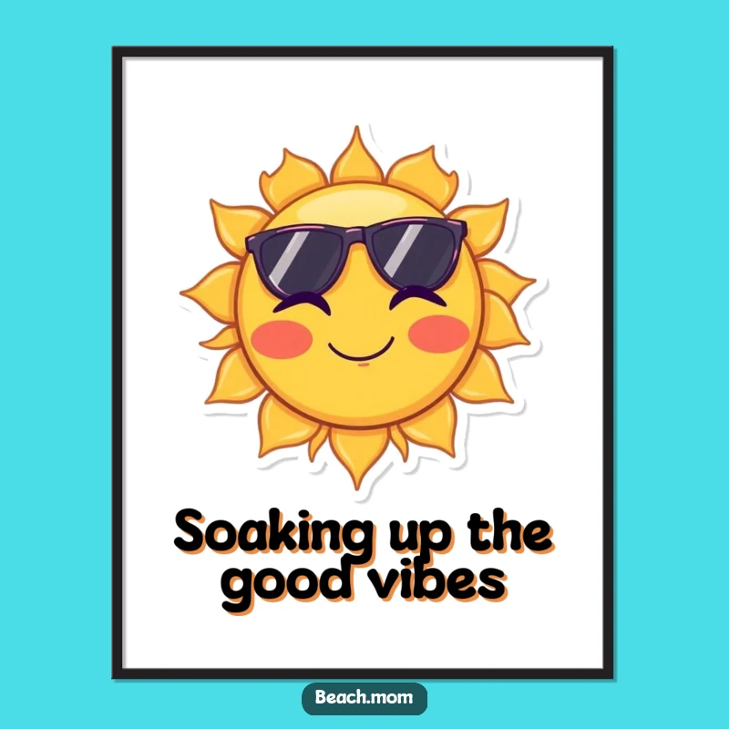 Funny Free Printable Sun Wall Art: Wink & Shine, Downloadable Decor