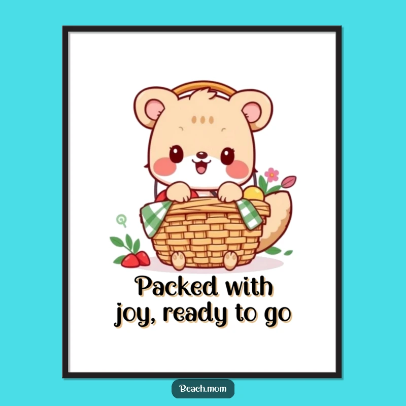 Funny Free Printable Wall Art: Animal's Picnic Party Prep - Downloadable Decor!