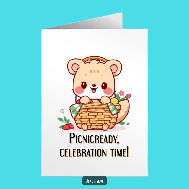 Free Printable Congratulations Card: Animal's Picnic Success - Print at Home!