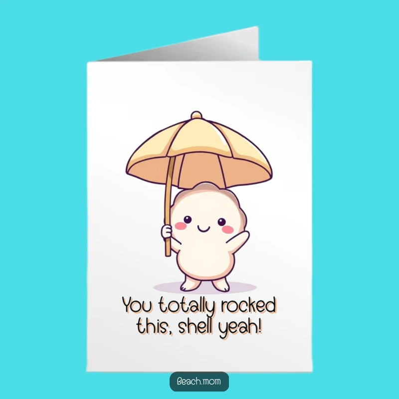 Free Printable Seashell Congrats Card: Shore to Impress with this Downloadable