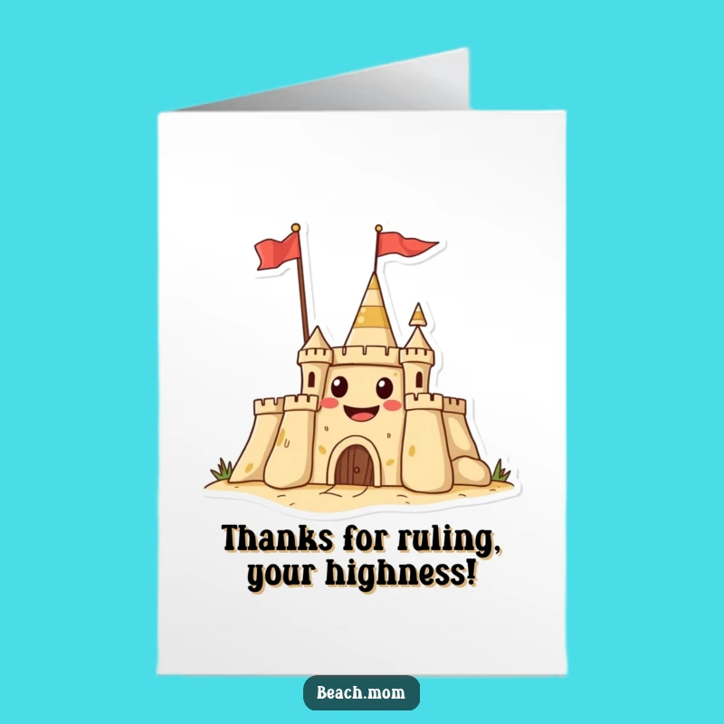 Free Printable Castle Thank You Card: Grateful Guard, Funny Downloadable Gift