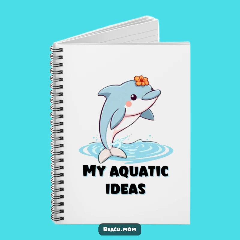 Funny Dolphin Lei Notebook: Journal Your Tropical Adventures in Style