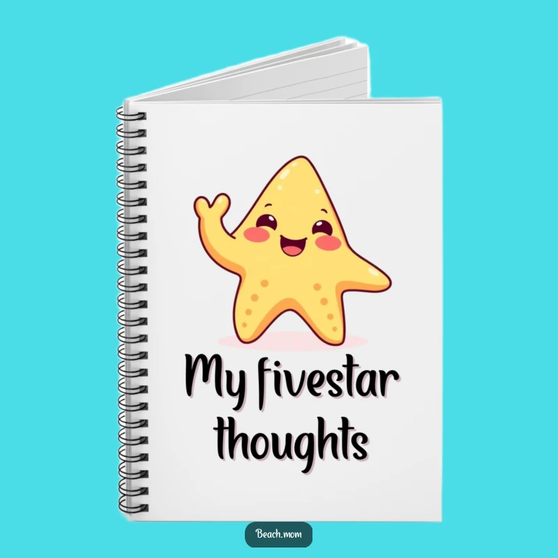 Funny Happy Starfish Notebook: Waving Tentacle Journal, Perfect Gift