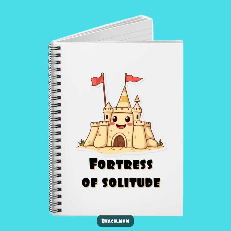 Funny Sandcastle Grin Notebook - Hilarious Beach Castle Journal!