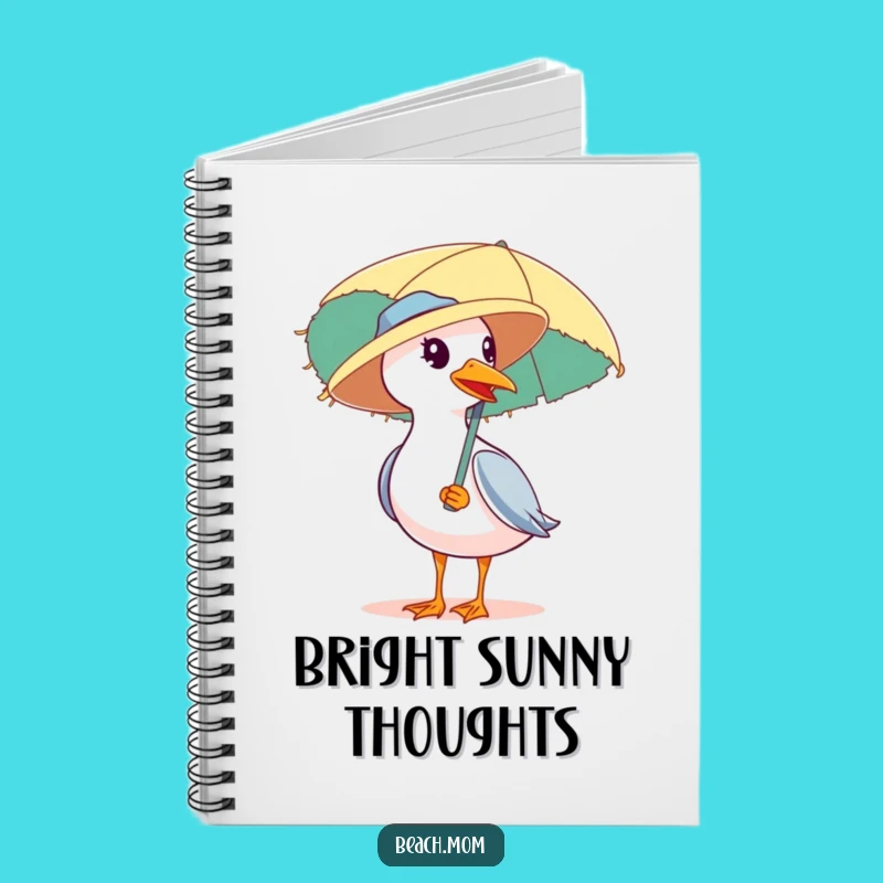 Funny Seagull Beach Hat Notebook: Jot Down Your Sunny Ideas!