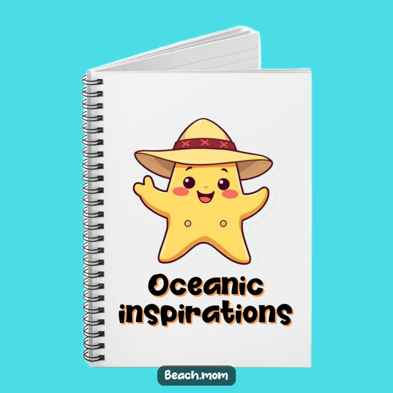 Funny Starfish Beach Notebook: Jot Down Sunny Thoughts