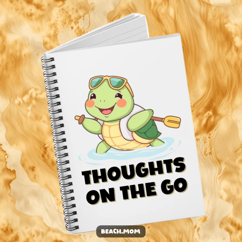 Funny Turtle Notebook: A joyful turtle in a floatie paddles enthusiastically, inspiring funny notes and creative journaling.