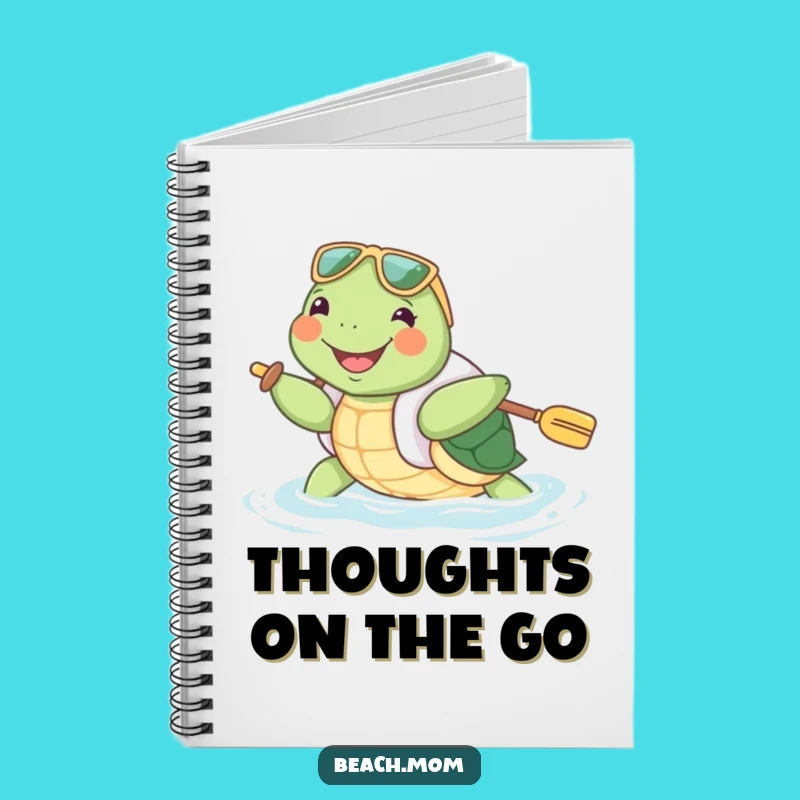 Funny Turtle Floatie Notebook: Journal Your Thoughts with Happy Paddling