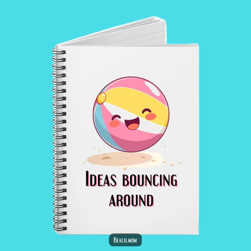 Funny Beach Ball Notebook: Jot Down Ideas with a Bouncing Ball Design Gift