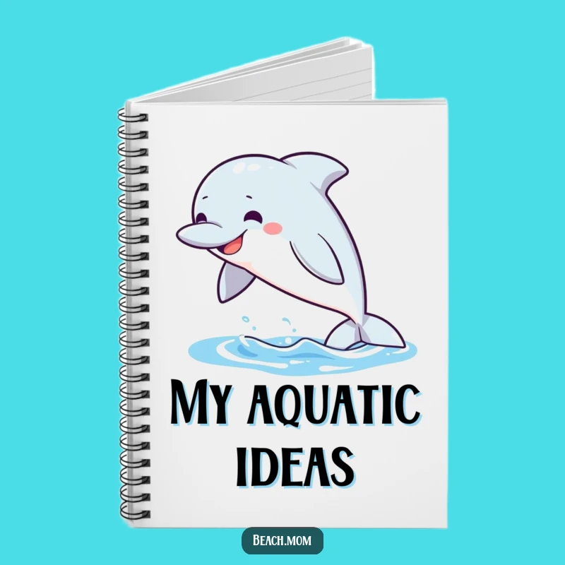 Funny Dolphin Leap Notebook: Ocean Notes, Humorous Journal, Gift