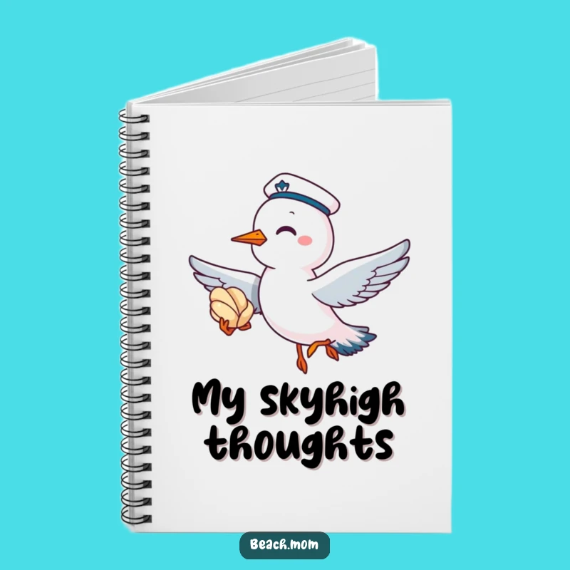 Funny Seagull Sailor Notebook: Jot Down Your Coastal Adventures
