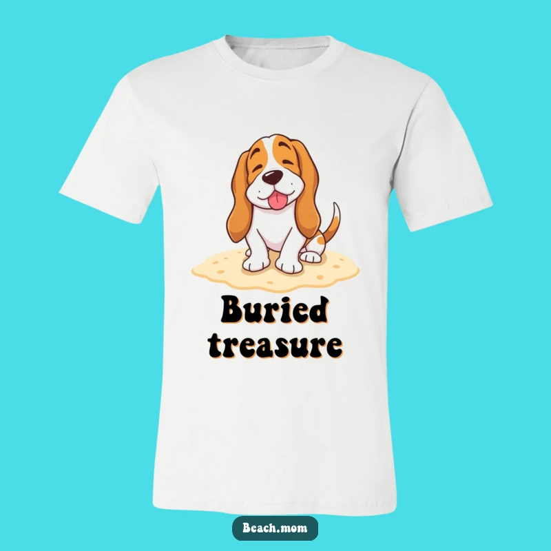 Funny Basset Hound Beach Bum T-Shirt - Happy Sigh Dog Tee