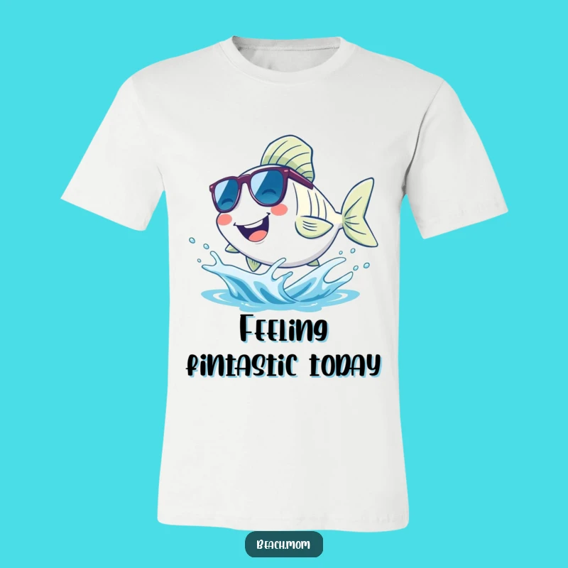 Funny Fish Cool Dude T-Shirt: Sunglasses and Splash Humor for All