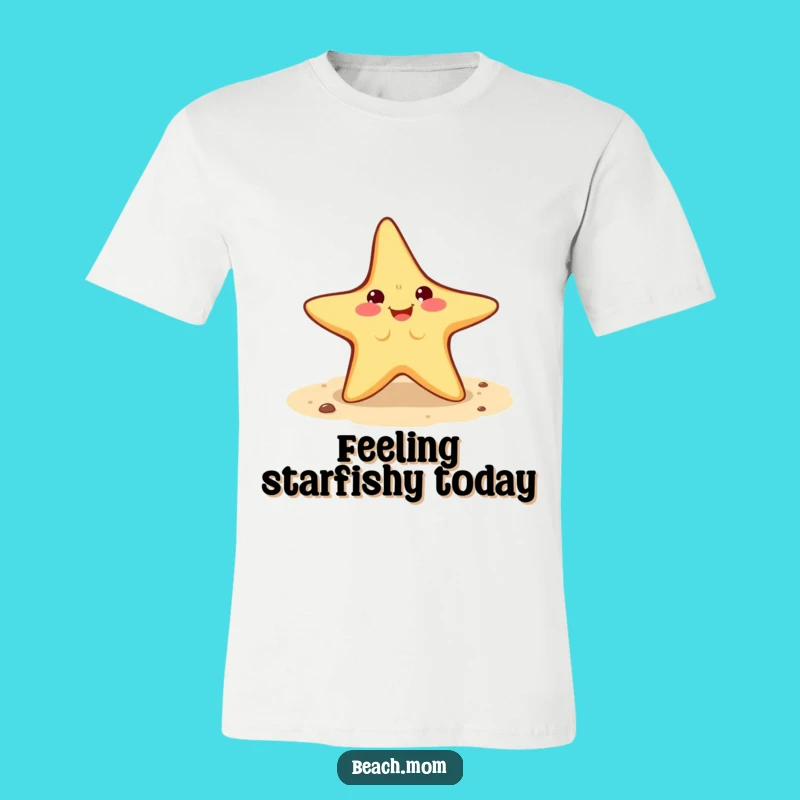 Funny Starfish Cartwheel T-Shirt: Energetic Beach Character Funny Gift