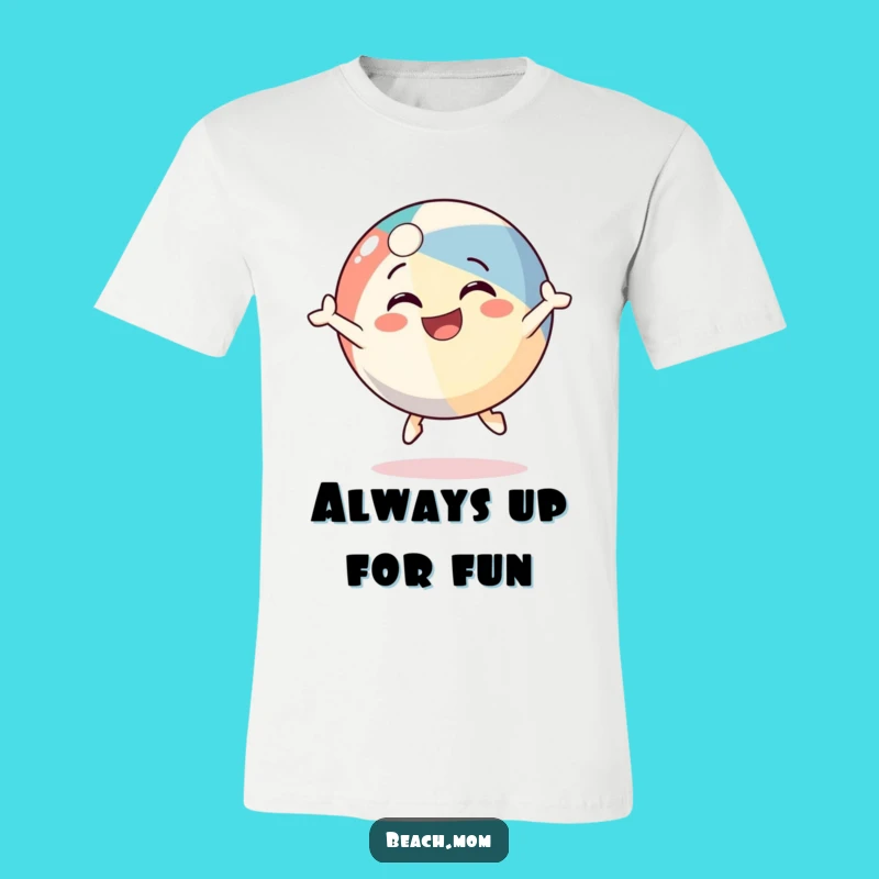 Funny Beach Ball T-Shirt: Joyful Bouncing Character Tee, Summer Gift