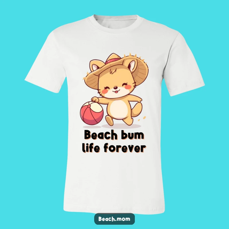 Funny Straw Hat Animal T-Shirt, Hilarious Beach Fun Design, Perfect Summer Gift