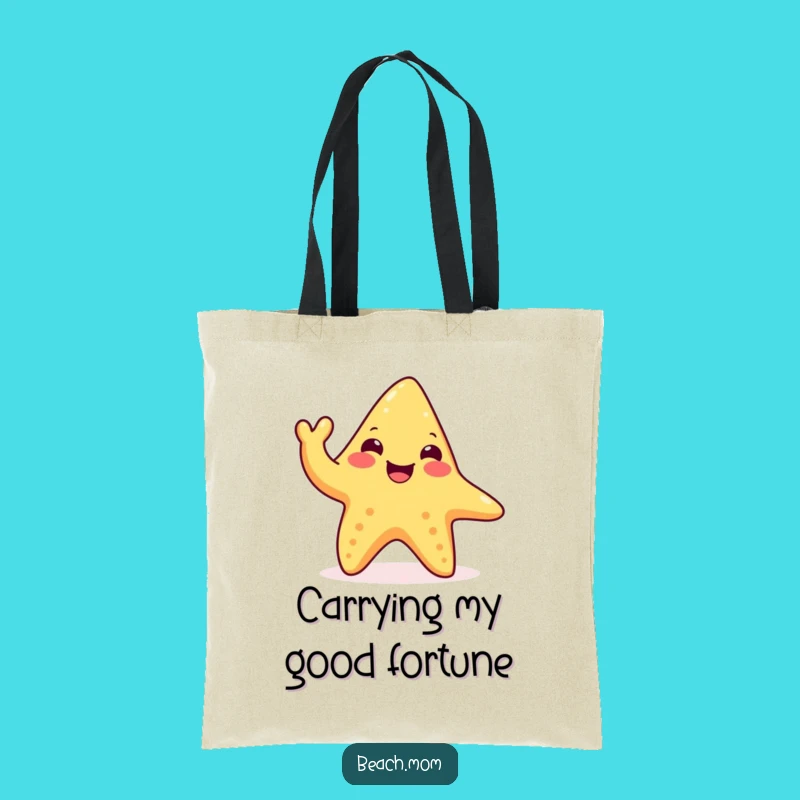 Funny Happy Starfish Tote Bag: Waving Tentacle Beach Bag, Perfect Accessory