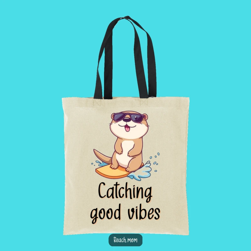 Funny Otter Sunglasses Surf Tote: Beach Day Essential, Perfect Gift